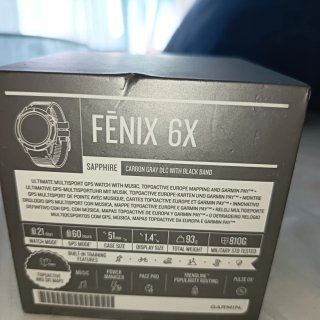 Garmin Fenix 6X Zafiro Negro/titanio