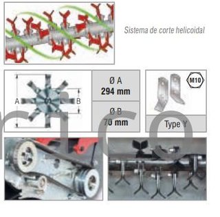 Desbrozadora de Martillos  252CC MTZ600 Zanon