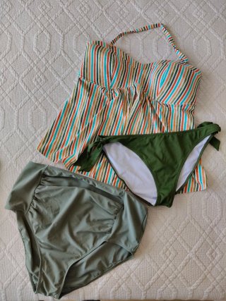 Lote 3 trajes de baño maternidad