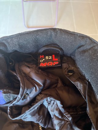 Chaqueta Moto Hombre Negra y Azul Talla L