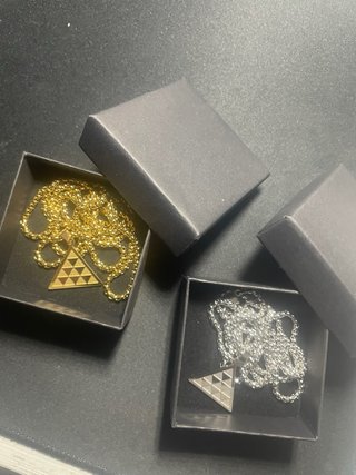 Pack 2 Collares Pintadera Canaria Plata y Oro