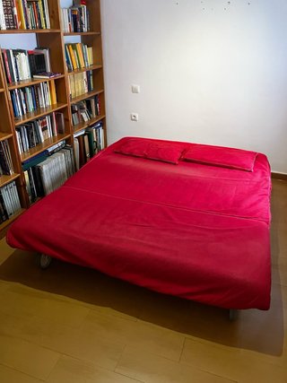 Sofá Cama Ikea Rojo plegable