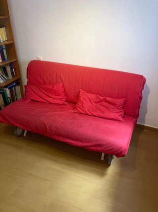 Sofá Cama Ikea Rojo plegable
