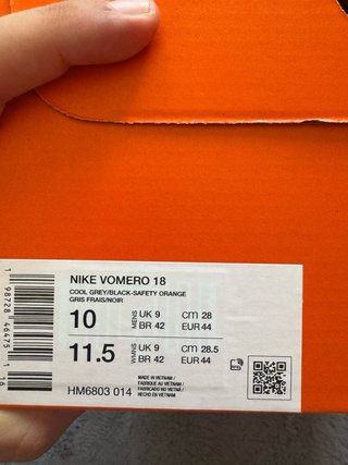Zapatos Nike Running Hombre Gris Naranja