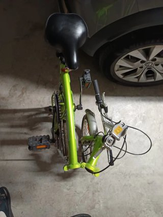 Bici Plegable Aluminio 16 Verde