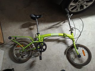 Bici Plegable Aluminio 16 Verde