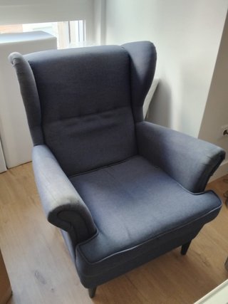 Sillón Ikea Azul Tela