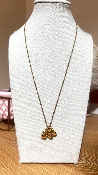 Collar Familia Patitos Acero Dorado