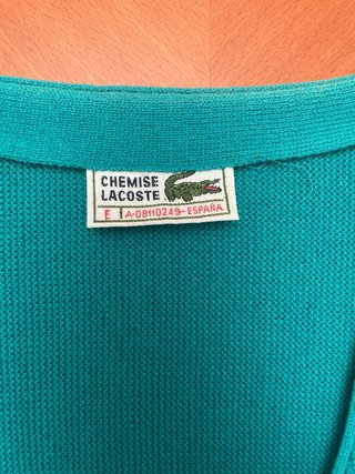 Chaqueta Lacoste Vintage Teal Talla M