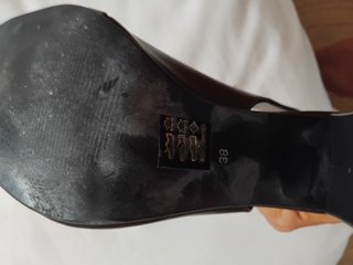 Zapatos tacón Krack piel negro un solo uso