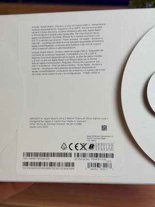 Apple Watch Ultra 2 GPS Cellular titanio con caja