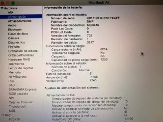 MacBook Air 13 2015 i5 128GB SSD Batería Nueva