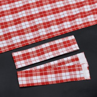 Due Tende a Quadri Rossi e Bianchi 145x80 cm