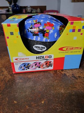 Casco Bici Niño Azul Estrellas
