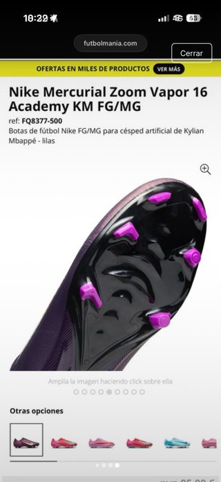 Botas Fútbol Nike Kylian Mbappé Talla 44