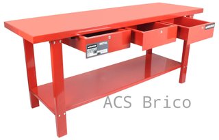 Banco Mesa Trabajo Metal 2000x640 mm - 65260 - Mader