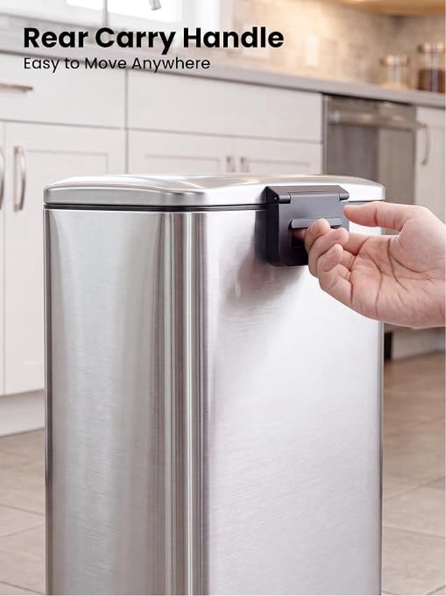 Cubo de basura metálico con pedal 48L SIN ESTRENAR