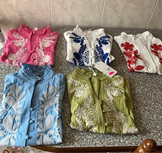 5 Camisas Bordadas Talla s