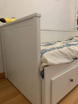 Cama doble blanca Ikea Hemnes