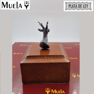 Muela figura de plata cabeza Corzo (11147)