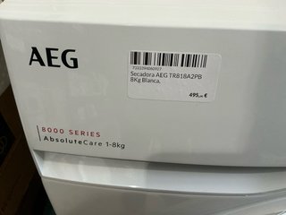 Secadora AEG 8kg Blanca