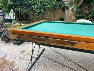 Mesa de billar americano artesanal