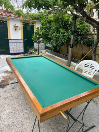 Mesa de billar americano artesanal