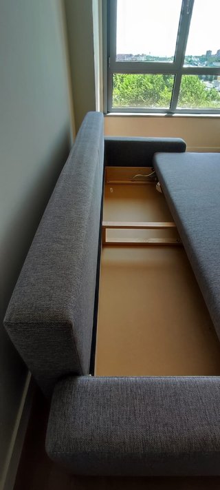 Sofá Cama IKEA 3 Plazas Gris