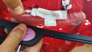 Falda Springfield flores roja