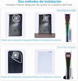 Tira LED RGB para PS5 con Mando