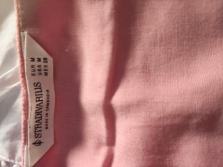 Top rosa Stradivarius botones