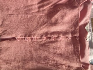Top rosa Stradivarius botones