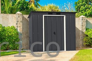 Caseta Metálica Eco Pent Roof 113x176x203 cm - Duramax