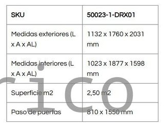 Caseta Metálica Eco Pent Roof 113x176x203 cm - Duramax