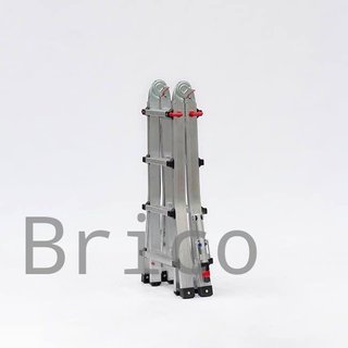 Escalera Telescópica Aluminio 4+4 Peldaños Teleflex