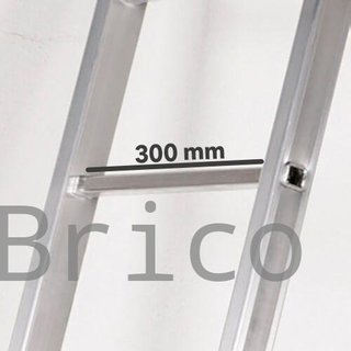 Escalera Telescópica Aluminio 4+4 Peldaños Teleflex