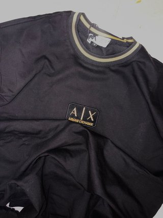 Conjunto Armani Exchange Negro y Dorado