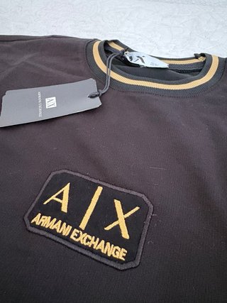 Conjunto Armani Exchange Negro y Dorado