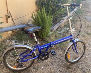 Bicicleta Plegable Urbana Azul