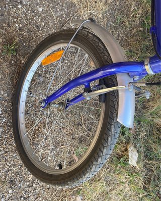 Bicicleta Plegable Urbana Azul