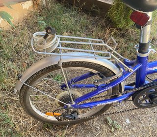 Bicicleta Plegable Urbana Azul