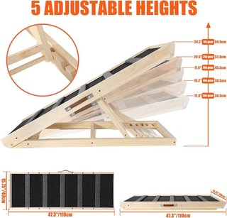 Rampa ajustable para perros/gatos 110cm