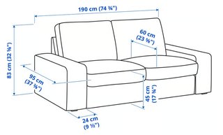 Sofá de 2 plazas - IKEA - Gris - Muy buen estado