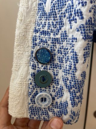 Americana Desigual azul y blanco