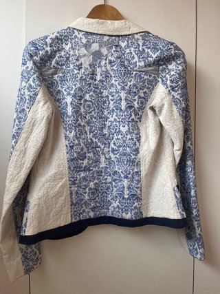 Americana Desigual azul y blanco