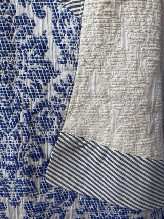 Americana Desigual azul y blanco