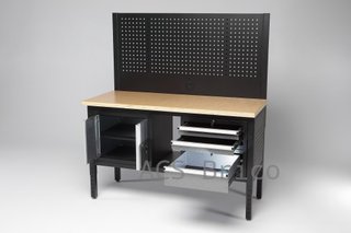 Mesa Trabajo Modular 1525mm Tres Cajones Puerta y Panel Alyco 192650