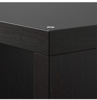 Estantería negra 8 cubos