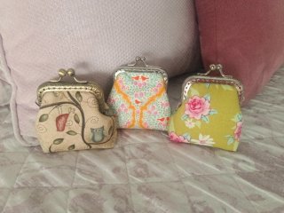 Monederos patchwork hechos a mano