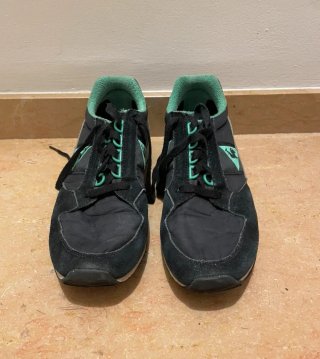 Zapatillas Le Coq Sportif Negras y Verdes